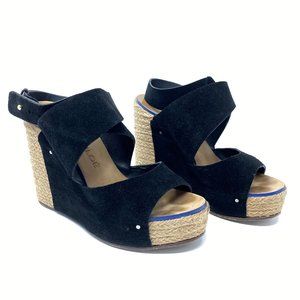 Chloe Espadrille Wedge Suede Sandals
